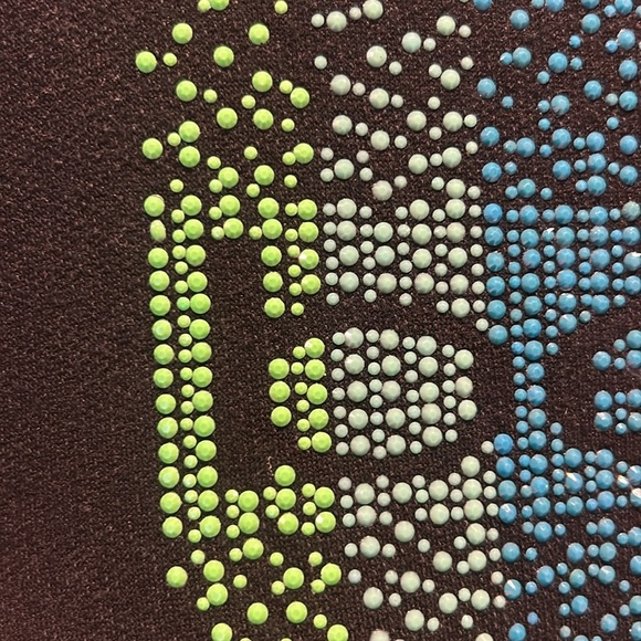 Bebe Black Tank Maxi Slit Dress Rainbow Rhinestone Logo Bodycon Y2K 90’s Size M - Picture 13 of 16